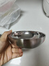 美廚（maxcook）304不銹鋼碗 湯碗雙層隔熱 日式碗餐具面碗14cm 2只裝MCWA4916 曬單實拍圖
