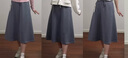 lululemon丨Modal-Blend 女士莫代爾混紡高腰 A 字中長(zhǎng)裙 LW8AN6S 太陽(yáng)灰 L 曬單實(shí)拍圖