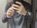 北極絨（Bejirog）冰絲袖套男戶外開車防曬套袖男騎行護(hù)手臂冰袖男士花臂潮紋身手袖 曬單實拍圖