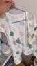 童泰（TONGTAI）嬰兒連體衣夏純棉衣服初生寶寶蝴蝶哈衣爬服提花綠色59cm 曬單實拍圖