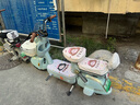 首邁雅迪摩登萊茵80腳墊專用電動車公主請上車防水電瓶車腳踏墊配飾女 防水款：米色公主四件套 曬單實拍圖