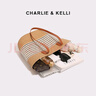 CHARLIE&KELLI CK品牌包包女款2026新款夏季托特包沙灘編織斜挎包草編大單肩包 卡其色（贈送太陽(yáng)鏡/遮陽(yáng)傘） 曬單實(shí)拍圖