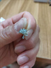 祥瑞天賜三生有幸999純銀耳釘女輕奢感耳環(huán)2025年秋冬耳飾生日禮物 999銀 曬單實(shí)拍圖