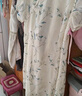 尚都比拉國(guó)風(fēng)立領(lǐng)暈染印花連衣裙女夏季新中式荷葉袖中長(zhǎng)裙東方氣質(zhì)裙子 曬單實(shí)拍圖