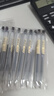 無印良品（MUJI）日本無印良品MUJI文具筆按動中性筆0.5學(xué)生考試按壓水筆黑色筆芯 【新按動】黑色10支 0.5mm x 其他/other 曬單實拍圖