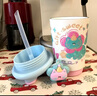 物生物（RELEA）保溫杯大容量水杯女咖啡杯陶瓷內膽泡茶杯學生吸管杯子生日禮物 曬單實拍圖
