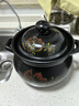 雅路森砂鍋家用煤氣燃氣明火耐高溫燉鍋老式養生沙鍋鋰輝石鍋大容量湯煲 金蓮花砂鍋推薦2-3人 3L 曬單實(shí)拍圖