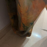 蘑菇同學(xué)苧麻印花休閑褲女寬松女褲新款夏裝復(fù)古顯瘦燈籠褲盤扣薄款七分褲 桔黃花朵 XXL【建議145-165斤】 曬單實(shí)拍圖
