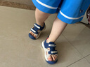 SNOOPY史努比童鞋兒童涼鞋夏季男童包頭沙灘鞋小童休閑鞋潮2052深藍米26 曬單實拍圖