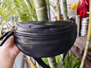 BOYCLN 胸包男真皮 隨身迷你手機(jī)腰包牛皮胸前斜挎包運(yùn)動(dòng)休閑便攜小背包 黑色線 曬單實(shí)拍圖