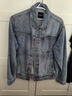 gxg.jeans男裝 復古寬松休閑翻領(lǐng)牛仔夾克外套男25春新品 藍色 180/XL 曬單實(shí)拍圖