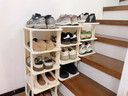 欣慕雅樓梯階梯式鞋架家用門(mén)口多層入戶(hù)門(mén)簡(jiǎn)易鞋架子樓道臺階鞋柜省空間 【白色】四層+三層+二層組合階梯款 曬單實(shí)拍圖
