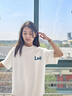 Lee Srtroi2025夏季新款潮牌休閑寬松ins百搭情侶新風尚純棉短袖t恤男女 珍珠白 L 曬單實拍圖