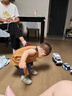 巴厘小豬男童運動服夏季無袖薄款寶寶莫代爾棉嬰幼兒分體衣服夏裝兒童套裝 琥珀黃 90 cm 曬單實拍圖