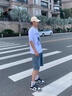 馬克華菲牛仔短褲男秋冬季寬松直筒五分褲男士休閑百搭沙灘褲子男裝 9837復古藍色 XL 曬單實(shí)拍圖