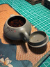 溪茗軒紫砂泡茶壺宜興紫砂壺名家李曉璐手工紫砂茶壺青段竹影石瓢 260cc 青段竹影石瓢260ml 曬單實拍圖