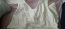 Mom Jane哺乳背心吊帶純棉孕婦裝春夏季薄款打底春秋款喂奶月子服免穿文胸 白印薔薇（95%棉-可拆罩杯） XL(建議體重110-130斤) 曬單實(shí)拍圖