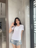 嫻柔 2026純白色T恤女短袖新款半袖體恤圓領(lǐng)寬松夏季百搭上衣輕薄打底 白色 L 曬單實(shí)拍圖