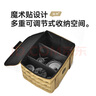 原始人戶(hù)外露營(yíng)裝備便攜收納包多功能餐具套鍋營(yíng)燈卡式氣罐防撞雜物袋 卡其-大容量 多重可調(diào)節(jié) 曬單實(shí)拍圖