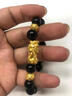 老鳳祥足銀瑞獸貔貅手鏈男本命年招財瑪瑙高級手串教師節禮物送男友老公 A款*足銀招財貔貅手串-約10MM【品牌禮盒】 曬單實(shí)拍圖
