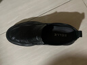 百麗套腳懶人鞋男款牛皮革打孔透氣商務(wù)休閑皮鞋A1449BM4 黑色 43 曬單實(shí)拍圖
