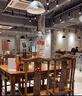 弗拉基米地攤火鍋大理石實木火鍋桌子電磁爐一體火鍋店餐館四方桌開洞商用 款式6 曬單實拍圖