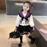 G.DUCKKIDS童裝洛麗塔公主裙兒童連衣裙春秋季新款庫洛米學院風女童JK裙子 套裝+頭飾 90 （建議寶寶10-12公斤 24-36 曬單實拍圖