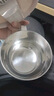 京東京造 泡面碗 上班族304不銹鋼飯盒小學(xué)生雙層防燙1.3L白色 配筷勺 曬單實(shí)拍圖