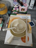 安俊晟奶fufu陶瓷碗少女心手把碗勺一人食釉下彩焗飯碗奶油色系餐具套裝 【一人食3件裝】手柄碗+勺子+筷 【奶油黃治愈餐具】釉下彩陶瓷 曬單實拍圖