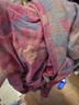 bebedogA類純棉雙層紗布浴袍 春夏薄款睡衣情侶睡袍男女士吸水速干浴衣 花影粉 XL 【170-180CM，200斤以內(nèi)】 曬單實拍圖