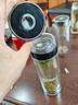 RICH YOUR HOME德國品質(zhì)茶水分離杯2025新款一鍵開蓋車載男士外出便攜泡茶玻璃杯 [升級(jí)茶倉]車載雙層紳士黑500ml 曬單實(shí)拍圖