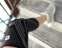 美津濃（MIZUNO）護(hù)膝膝蓋運(yùn)動(dòng)半月板損傷男女士籃球跑步羽毛球?qū)Ｓ梅雷?516-L兩只 曬單實(shí)拍圖