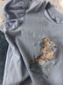 迪士尼兒童短袖T恤夏季泡泡袖衣服女童2025夏裝女孩PBZPL1022 藍  130 曬單實(shí)拍圖