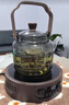 憶壺茶（YIHUTEA）茶壺玻璃電陶爐煮茶壺套裝圍爐煮茶器蒸煮一體燒水壺電熱泡茶茶具 蒸煮提梁壺+木紋電陶爐1500w 曬單實(shí)拍圖