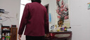 俞兆林（YUZHAOLIN）中老年人女裝春秋裝外套媽媽立領(lǐng)上衣奶奶裝冬季大碼加棉加厚衣服 喜慶紅(加棉版) 4XL (130-145斤左右) 曬單實拍圖