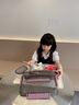 巫記兒童餐墊小學(xué)生專用防水防油免洗寶寶食品級硅膠午餐墊桌墊隔熱墊 【400克加厚】奶油白60*40cm 曬單實(shí)拍圖