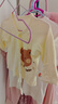 貝瑞加（Babyprints）新生兒半背衣2件裝嬰兒上衣純棉A類初生寶寶衣服護(hù)肚和尚服 52 曬單實(shí)拍圖