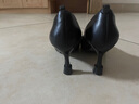 華寶馳高跟鞋鞋跟保護套靜音消音貼防滑耐磨防響墊神器女細跟套替換配件 黑色馬蹄形 2雙 L（14-15毫米用） 曬單實(shí)拍圖