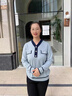恰凡（QIAFAN）年輕媽媽秋冬裝上衣洋氣套裝中年女時尚針織小衫中老年小香風(fēng)毛衣 A1RE4 藍色 2XL  （建議130-145斤） 曬單實拍圖
