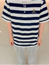 海瀾之家（HLA）POLO衫男25夏季藝術(shù)家ZOLA聯(lián)名短袖男 藏青條紋L3 M 170/88A 推薦125~136斤 曬單實拍圖