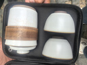 景德鎮開(kāi)片汝窯快客杯一壺兩杯便攜式包戶(hù)外旅行茶具公司節慶送禮 優(yōu)質(zhì)汝窯-沒(méi)養好沒(méi)開(kāi)片 曬單實(shí)拍圖