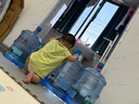 巴帝巴帝夏季嬰幼兒童防蚊褲純棉運動長褲男女寶寶童裝 灰藍 圣誕企鵝 80 曬單實拍圖