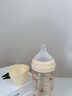 Grosmimi原裝進口格羅咪咪新生嬰兒防脹氣奶瓶仿真母乳液態(tài)硅膠嘴PPSU耐摔 香檳金（適合3-5-6月+） 300ml 曬單實拍圖