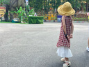 LUSON陳大豬童裝女童連衣裙2025新款洋氣法式格子裙兒童夏季裙子 曬單實(shí)拍圖