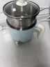 愛(ài)仕達（ASD）0涂層電煮鍋宿舍小鍋1.2L一人食 家用電煮鍋 炒煮煎燉蒸一體鍋 電蒸鍋學(xué)生寢室泡面小火鍋多功能鍋 0.8L 淡藍色（帶不銹鋼蒸籠） 曬單實(shí)拍圖