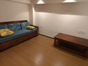 木優(yōu)庭中式金絲胡桃木沙發(fā)床兩用小戶(hù)型客廳多功能冬夏兩用折疊可變沙發(fā) 四+貴妃+茶幾+電視柜【拉床款】 曬單實(shí)拍圖