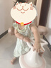 漢宮優(yōu)品女寶寶周歲禮服衣服夏季無袖薄款新生兒哈衣中國風(fēng)連體衣爬爬服 金烏玉兔 90cm 曬單實拍圖