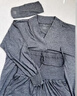 歌美姿竹纖維家居月子服孕婦天竹睡衣產(chǎn)后哺乳春夏套裝產(chǎn)前女薄款 鈦灰套頭款(贈發(fā)帶) L 曬單實拍圖