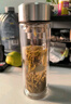 富光玻璃杯雙層 帶茶隔大容量隔熱茶杯高檔商務(wù)泡茶車載水杯透明杯子 曬單實(shí)拍圖