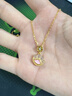 周大金 CHOW TAI KING輕奢貓爪項鏈女士2025新款首飾品高級感吊墜情人節生日禮物送女友 貓爪項鏈【順豐+刻字】 曬單實(shí)拍圖